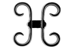 Mobile Alabama aluminum fence butterfly scroll