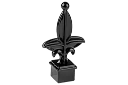 Mobile Alabama aluminum fence fleur-de-lis finial