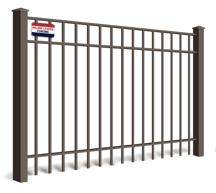 Standard picket Mobile Alabama aluminum fence