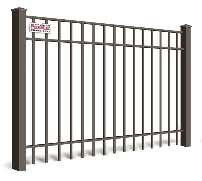 Standard picket Mobile Alabama aluminum fence