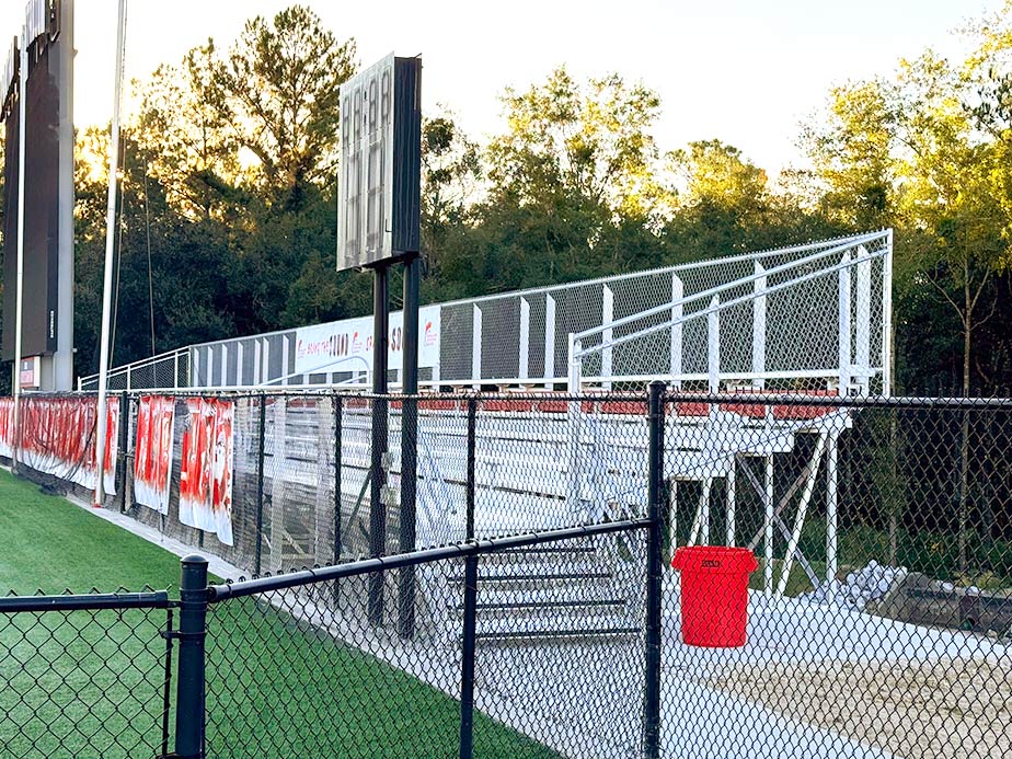 Commercial Sport field and arena fence contractor in the Mobile Alabama area.