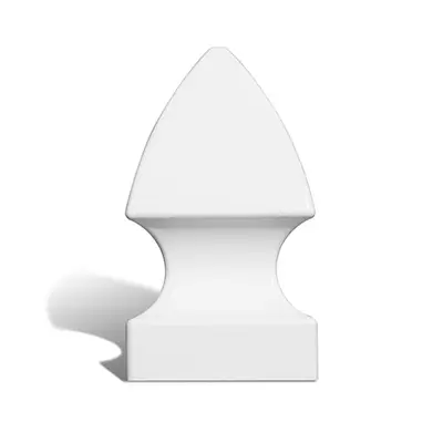 Gothic vinyl fence post cap