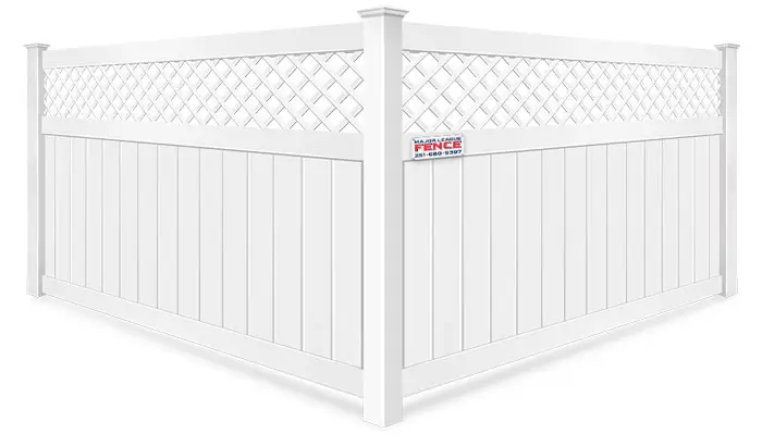  Lattice Top Mobile Alabama vinyl fence