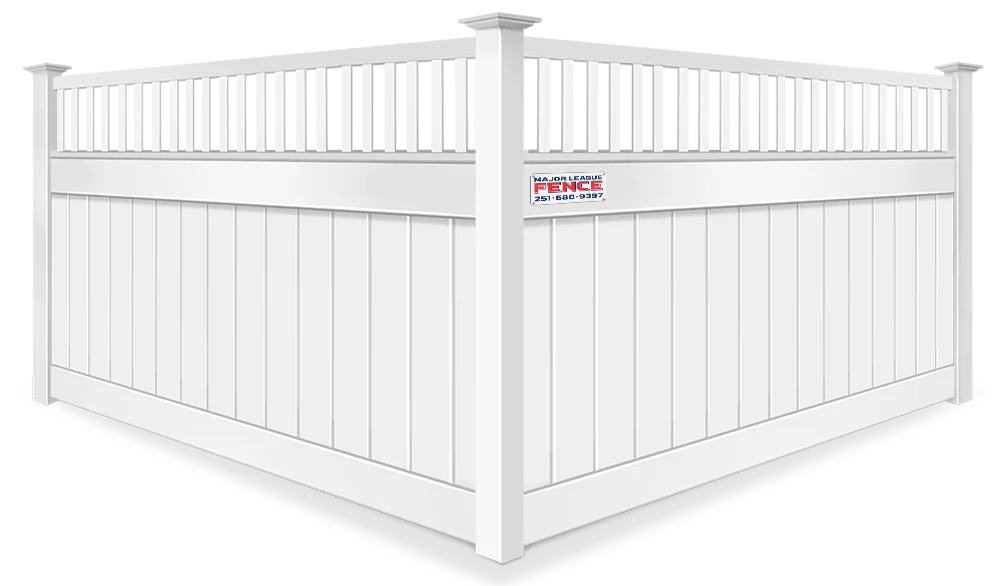  Spindle Top Mobile Alabama vinyl fence