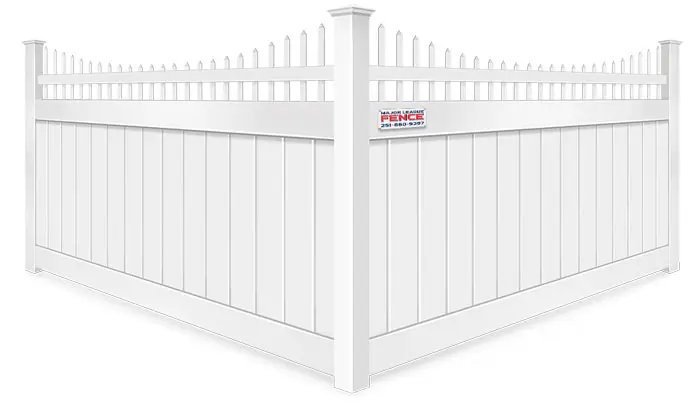  Open Spindle Top Mobile Alabama vinyl fence