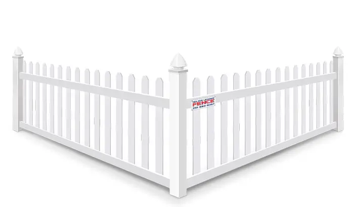  Picket Mobile Alabama vinyl fence