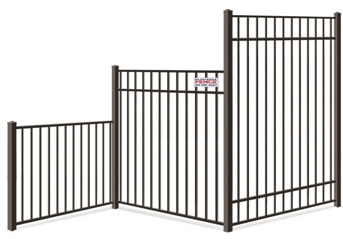 Aluminum fence height options Mobile Alabama