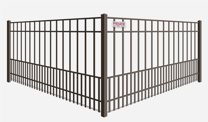 Aluminum pet fencing in Mobile Alabama