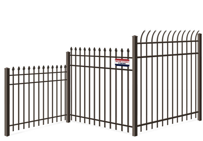 Commercial Aluminum fence height options Mobile Alabama