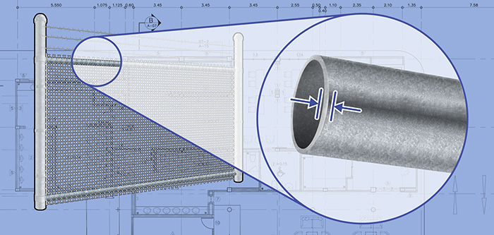 Mobile Alabama Commercial Chain Link fence Rails installation company