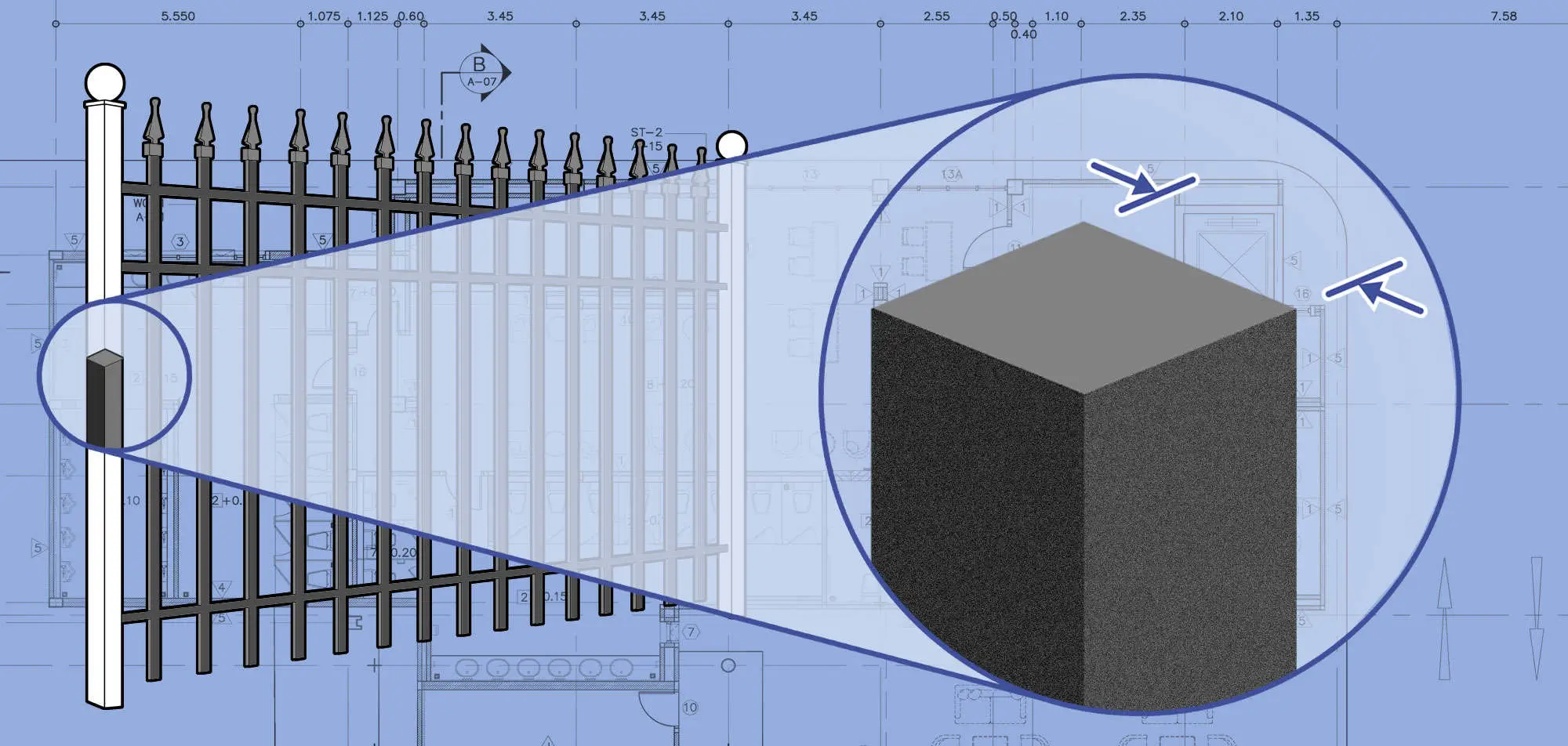 Mobile Alabama Ornamental Iron fence Posts installation company