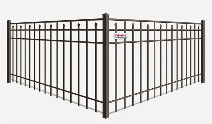 Alternating picket aluminum fence contractor in Mobile Alabama