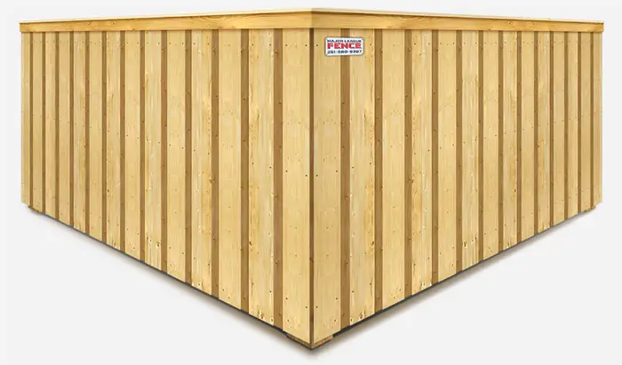 Decorative privacy wood fence contractor in Mobile Alabama