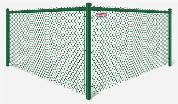 Green PVC-Coated chain link fence contractor in Mobile Alabama