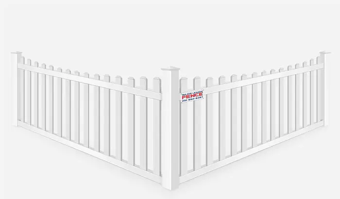 Vinyl decorative picket fence contractor in Mobile Alabama