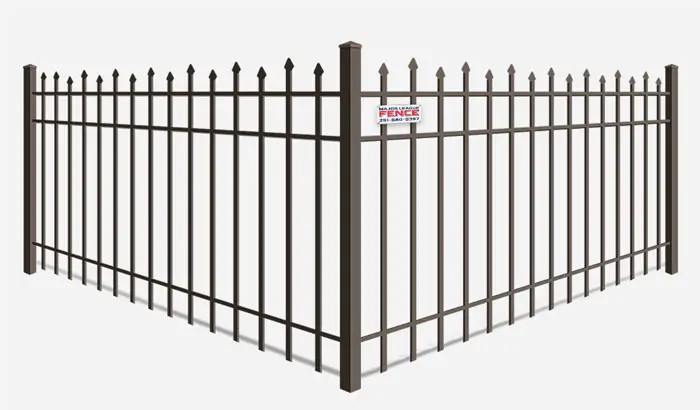 Alternating picket ornamental steel fence company in Mobile Alabama
