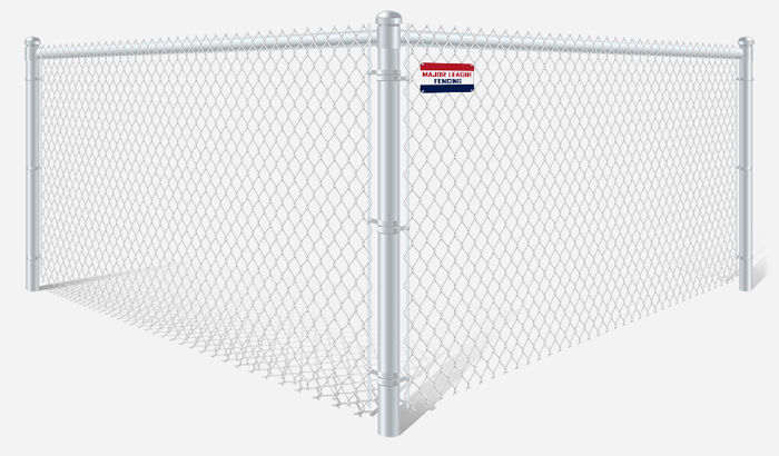 White PVC-Coated chain link pool fence contractor in Mobile Alabama