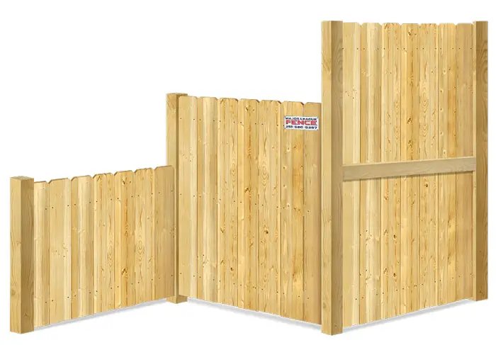 Wood fence height options Mobile Alabama