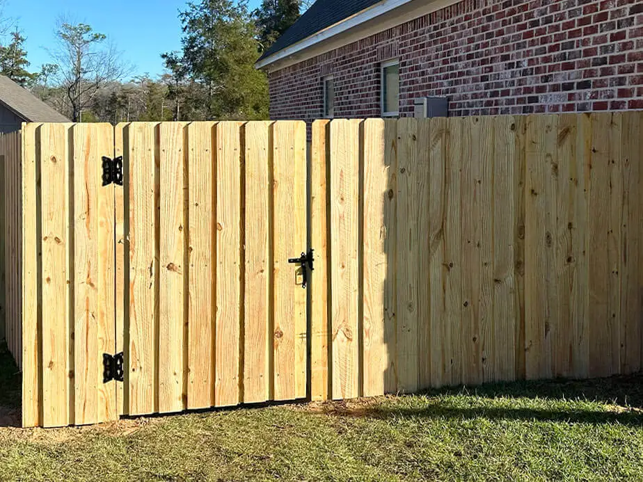 Fence installation process step 2