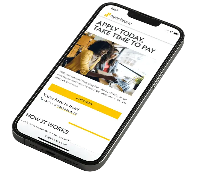 Synchrony fence finance company